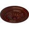 Ekena Millwork Wigan Ceiling Medallion, Hand-Painted Brushed Mahogany, 16"OD x 2 1/4"P CM16WGBMF - alternate 2